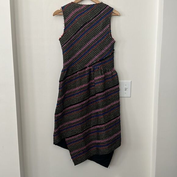 Proenza Schouler Tweed Midi Asymmetric Dress 10 NWT - Picture 7 of 14